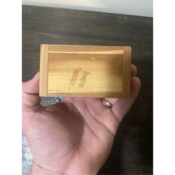 Vintage jacks with ball and wooden case - Picture 3 of 4